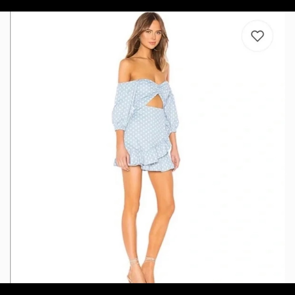 Majorelle Blue & White Polka Dress